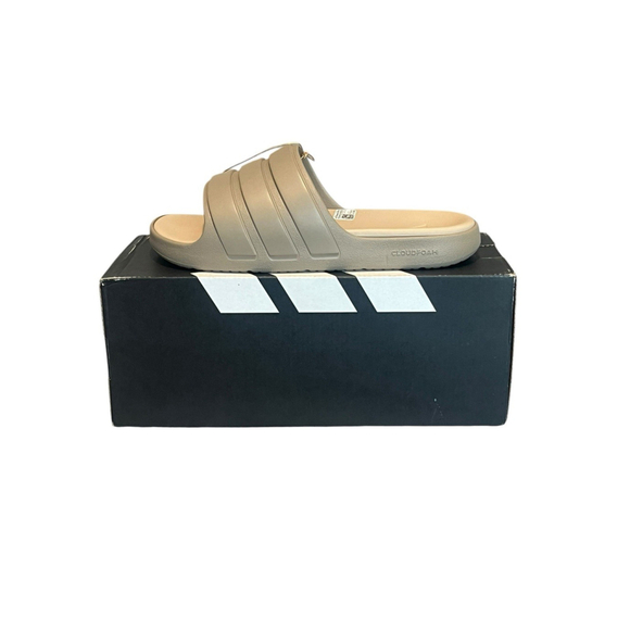 adidas Other - Adidas ZNSORY Slide Men's Size 8 Cloudfoam Brown 3 Stripe Sandals